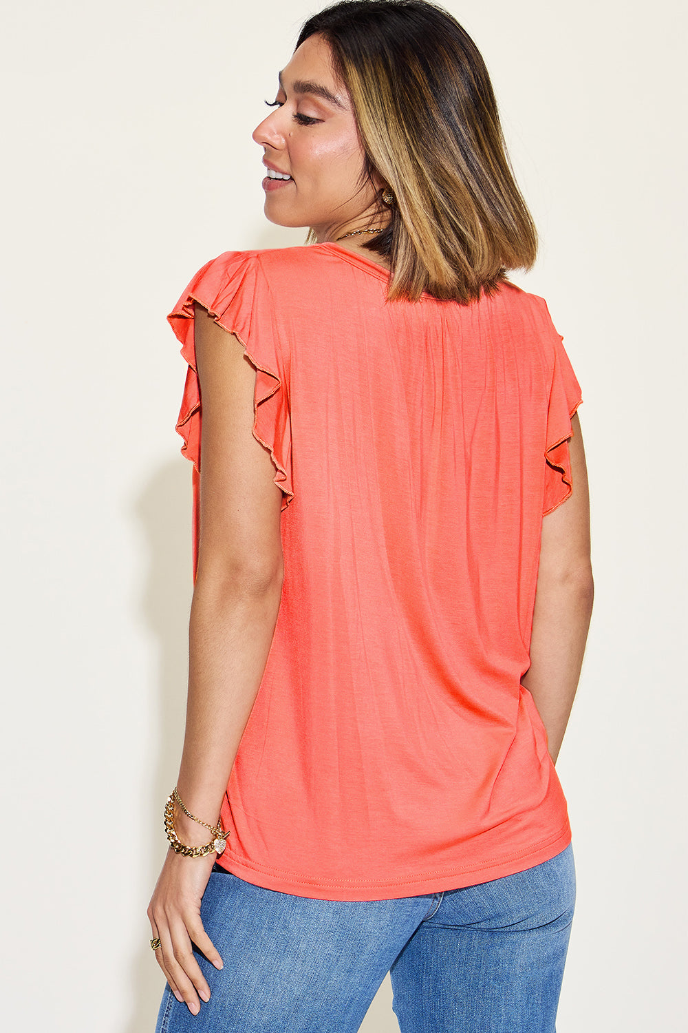 Basic Bae Full Size Bamboo Notched Ruffled Short Sleeve T-Shirt Apparel/Tops Basic Bae Ship from USA TikTok Tops Trendsi USPS Walmart Walmart Apparel Trendsi https://www.cyberehub.com