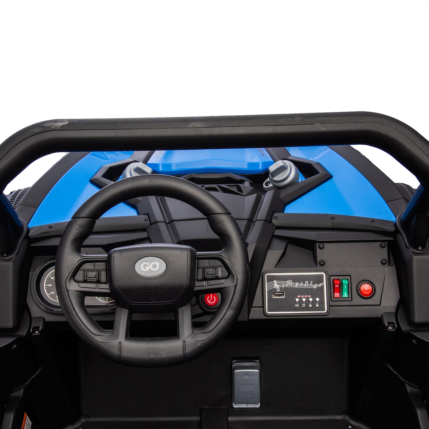 24V Two-Seater Kids Ride On UTV W/Parents Remote Control,Four-Wheel Suspension,Slow Start,Large wheel design,Anti-collision bar,Storage space,Music,USB,Bluetooth,Volume control,LED lights for Kids 3+. Giga Kids Out of stock Toys Giga https://www.cyberehub.com