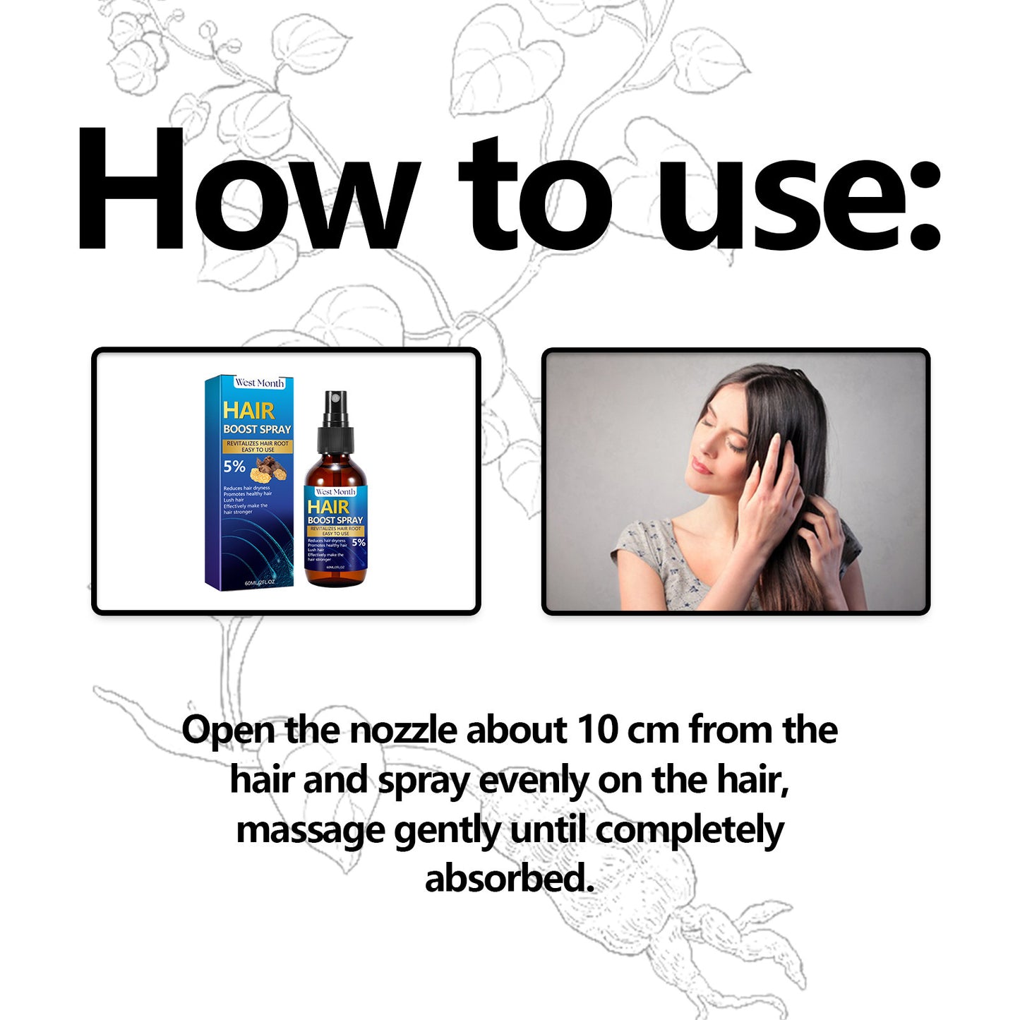 Hair Boost Spray, Strong Hair Solid Hair Moisturizing Scalp Hair Roots Beard Hair Care Spray Health Eprolo https://www.cyberehub.com