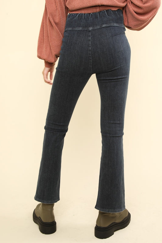 VERY J Washed Denim Stretchy Crossover Waist Leggings Bottoms Bottoms Clothing Ship from USA VERY J Women Trendsi https://www.cyberehub.com