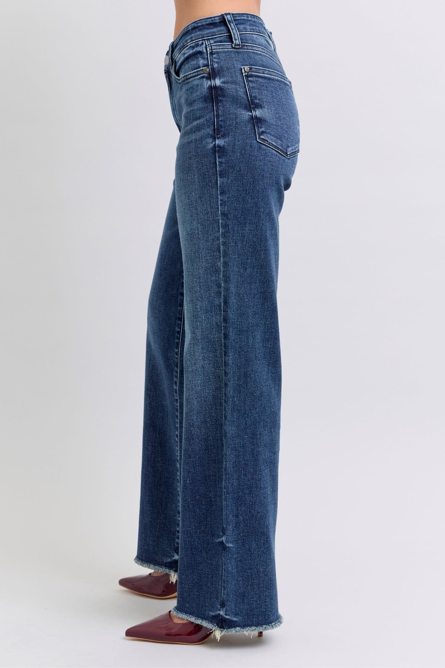 Judy Blue Full Size Raw Hem Mid Rise Jeans Apparel Apparel Judy Blue Ship from USA TikTok Trendsi Trendsi https://www.cyberehub.com