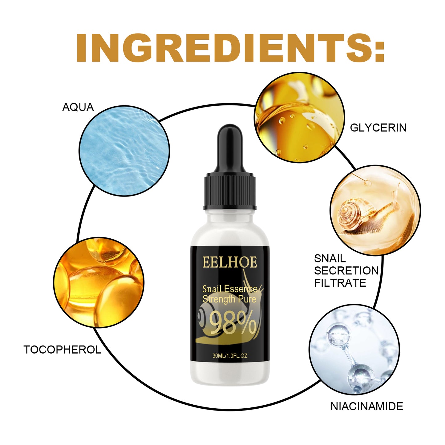 Snail Essence, Repair Skin Barrier Hydrating And Delicate Pore Anti-Wrinkle Serum Health Eprolo https://www.cyberehub.com