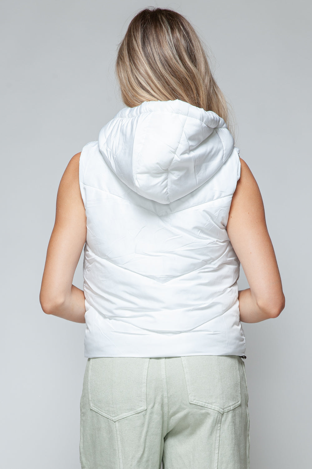 Snobbish Zip Up Quilted Hooded Vest Shirt Apparel Clothing Tops Ship from USA Shirts Snobbish USA Women Trendsi https://www.cyberehub.com