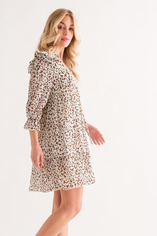 And The Why Leopard Ruffle Hem Woven Mini Dress Apparel/Dress And The Why Dress Ship from USA TikTok Trendsi USPS Walmart Walmart Apparel Trendsi https://www.cyberehub.com