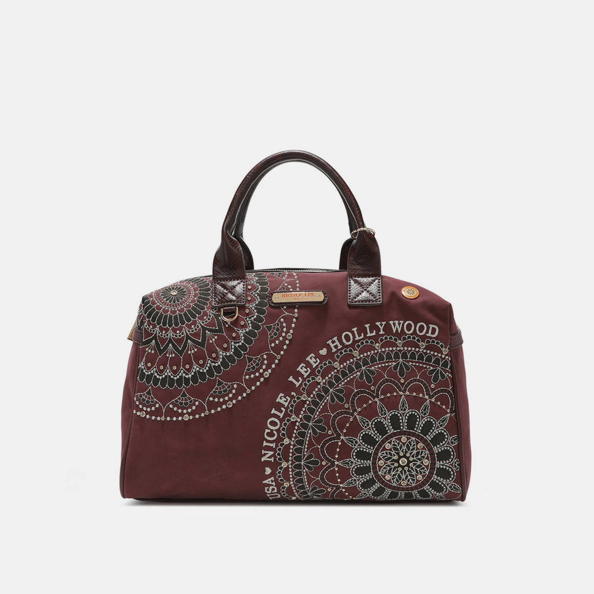 Nicole Lee USA rhinestone Decor Boston Bag Wine One Size Bag Bag Nicole Lee USA Ship from USA Women Trendsi https://www.cyberehub.com