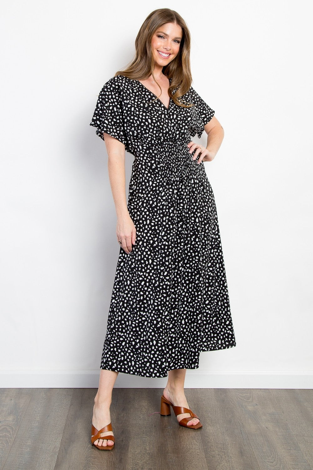 Be Stage Full Size Printed Smocked Waist Dress Apparel/Dress BE Stage Dress Ship from USA TikTok Trendsi USPS Walmart Walmart Apparel Trendsi https://www.cyberehub.com