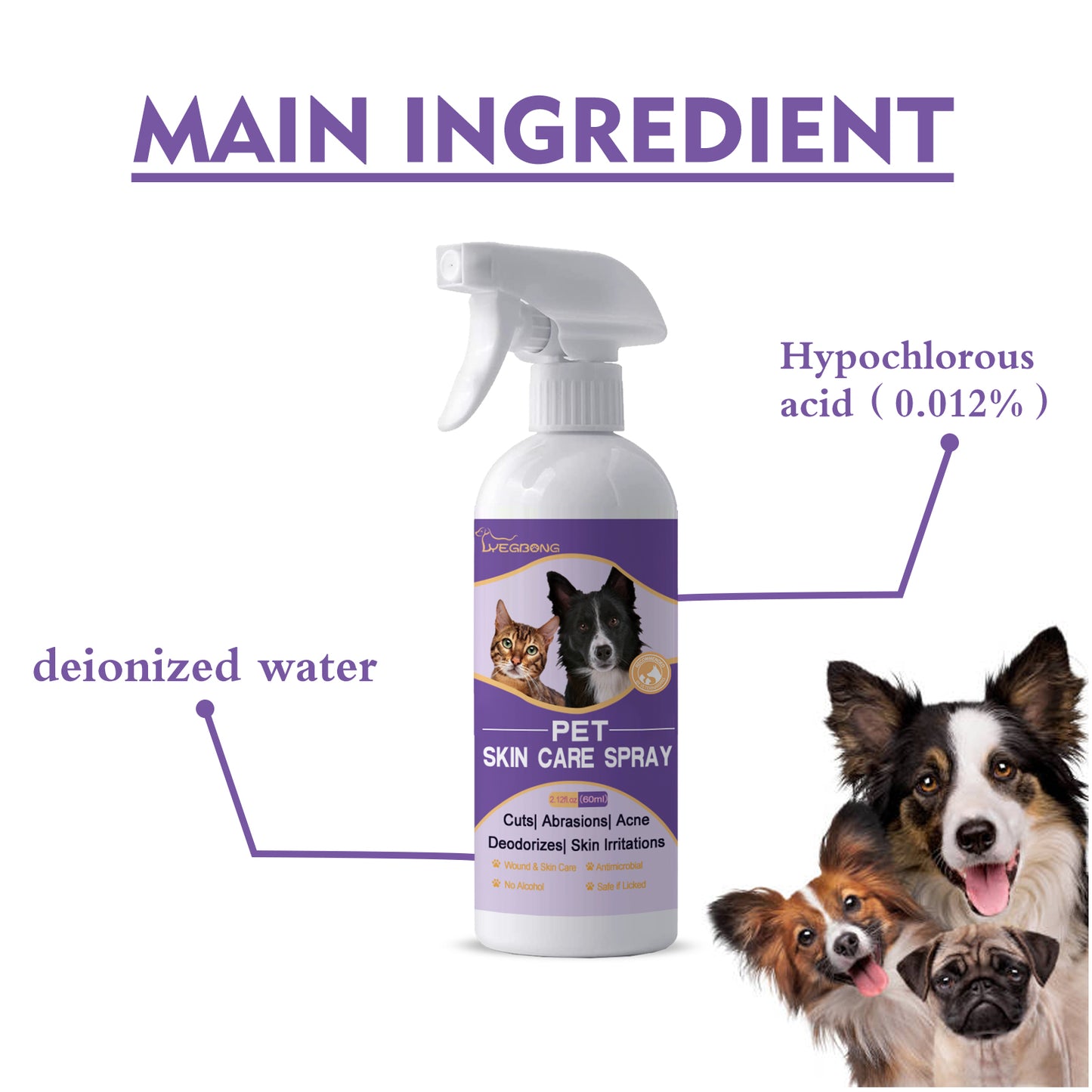 Yegbong Pet Skin Relief Spray, Relieves Dog And Cat Skin Itchiness Eliminates Mites Cleaning Care Spray Pet Supplies Pet Eprolo https://www.cyberehub.com
