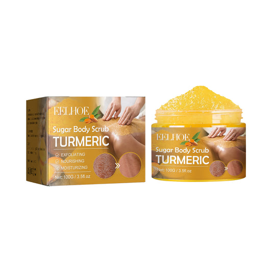 Turmeric Sugar Body Scrub, Fade Acne Mark Moisturizing Refreshing Smooth Tender Skin Cleansing Body Exfoliating Scrub Health Eprolo https://www.cyberehub.com