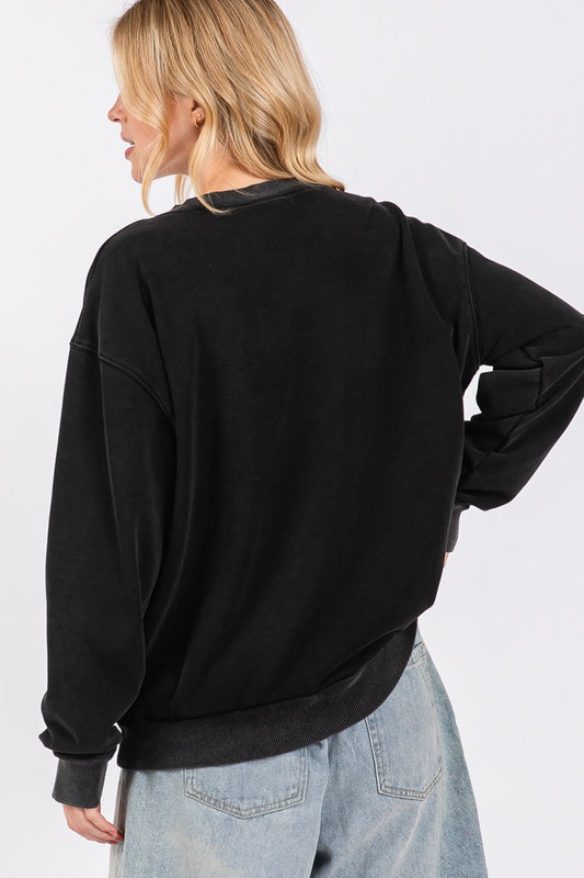 SAGE + FIG USA Letter Patch Round Neck Sweatshirt Apparel/Tops SAGE+FIG Ship from USA TikTok Tops Trendsi USPS Walmart Walmart Apparel Trendsi https://www.cyberehub.com