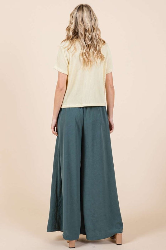 Mittoshop Pleated Wide Leg Pants Bottoms Bottoms Clothing Mittoshop Pants Ship from USA Women Trendsi https://www.cyberehub.com