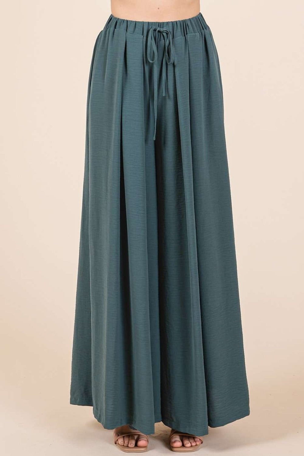 Mittoshop Pleated Wide Leg Pants Bottoms Bottoms Clothing Mittoshop Pants Ship from USA Women Trendsi https://www.cyberehub.com