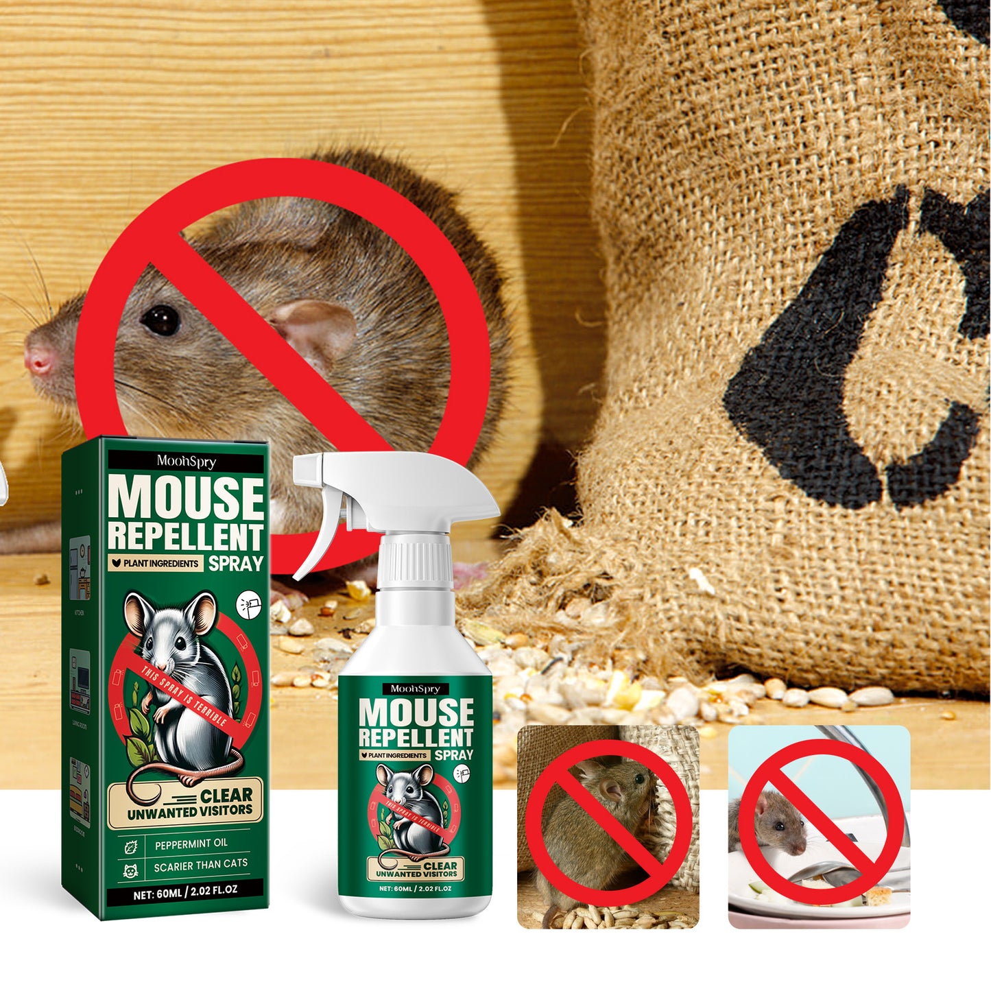 Mouse Repellent Spray, Household Gardening Rat-Repellent Rat-Repellent Solution Cockroach Repellent Mosquito Repellent Spray Home & Garden Home Eprolo https://www.cyberehub.com