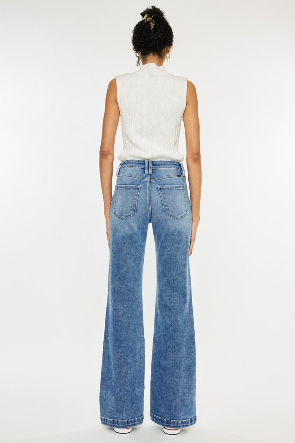 Kancan High Rise Wide Leg Jeans Bottoms Bottoms Clothing Kancan Pants Ship from USA Women Trendsi https://www.cyberehub.com