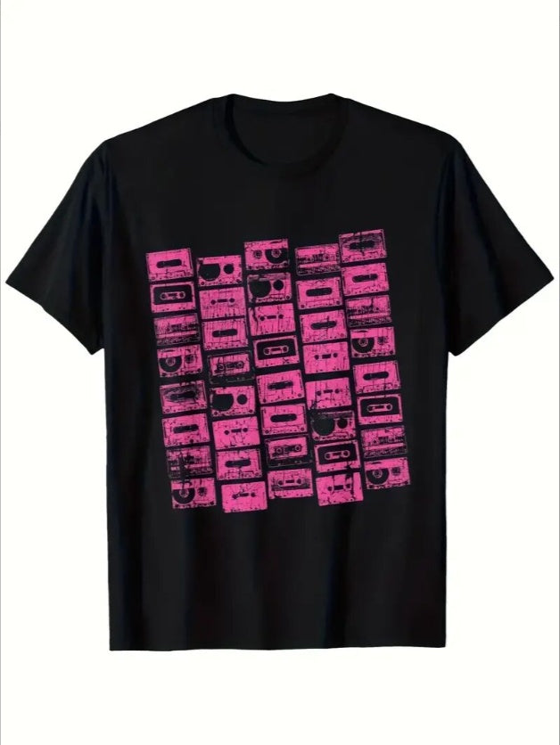 Women's Graphic T-Shirt - Stylish Printed Short Sleeve Top Black Apparel/Shirt/Graphic Cj Graphic Shirt SNULLO Yodel SNULLO https://www.cyberehub.com