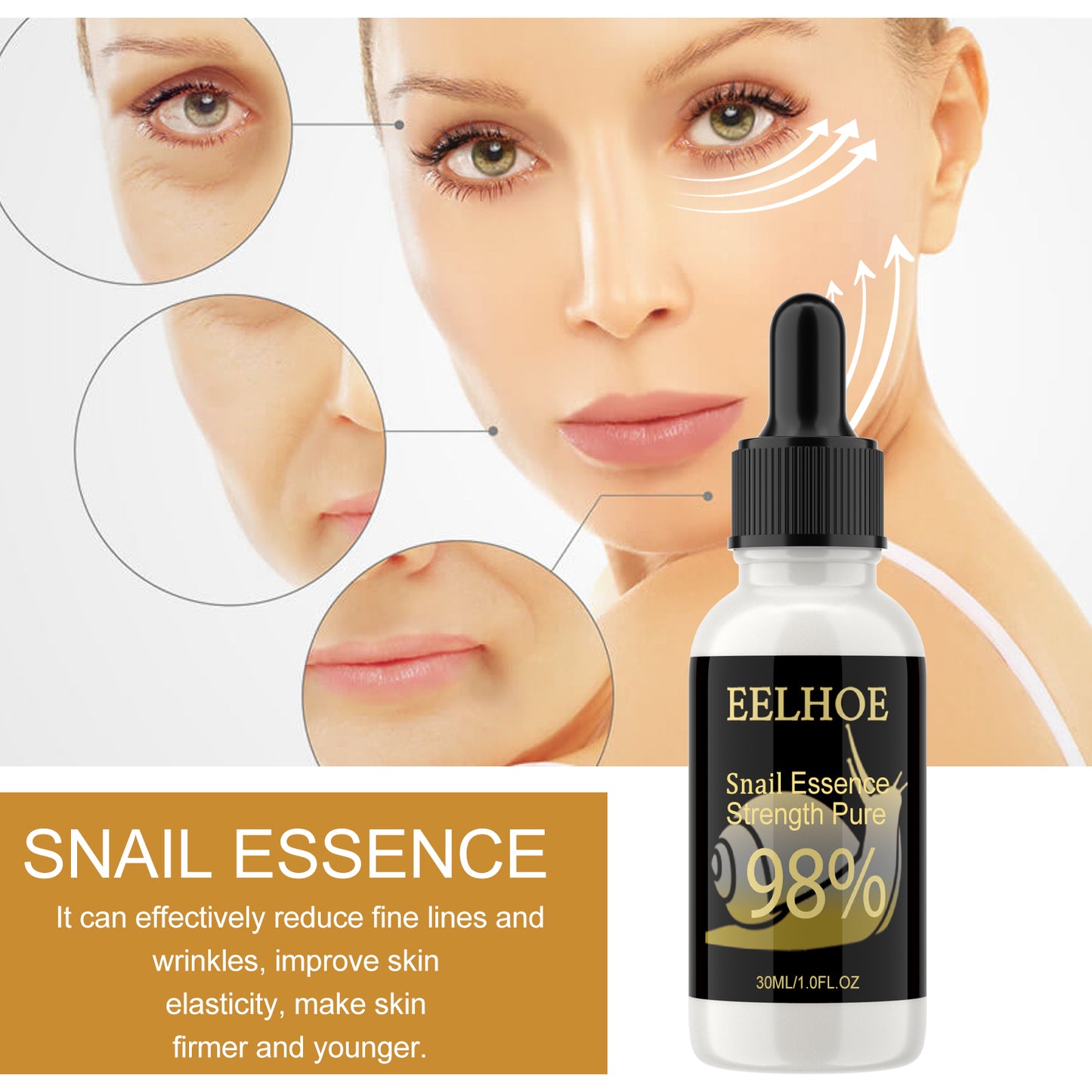 Snail Essence, Repair Skin Barrier Hydrating And Delicate Pore Anti-Wrinkle Serum Health Eprolo https://www.cyberehub.com