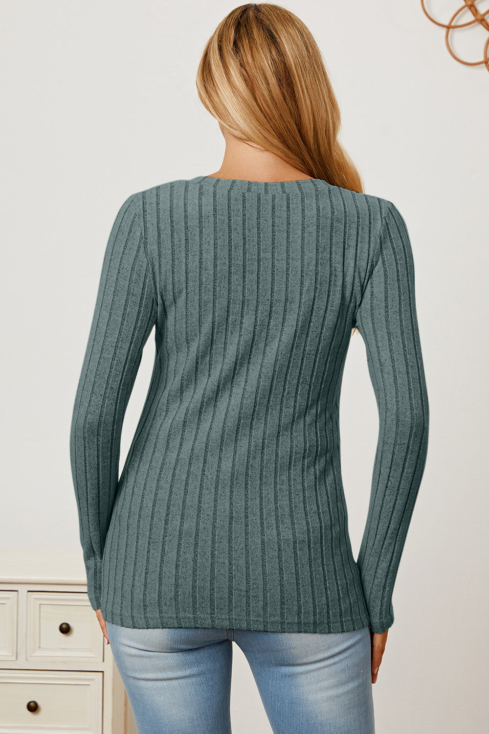 Basic Bae Full Size Ribbed V-Neck Long Sleeve T-Shirt Apparel/Tops Basic Bae Ship from USA TikTok Tops Trendsi USPS Walmart Walmart Apparel Trendsi https://www.cyberehub.com