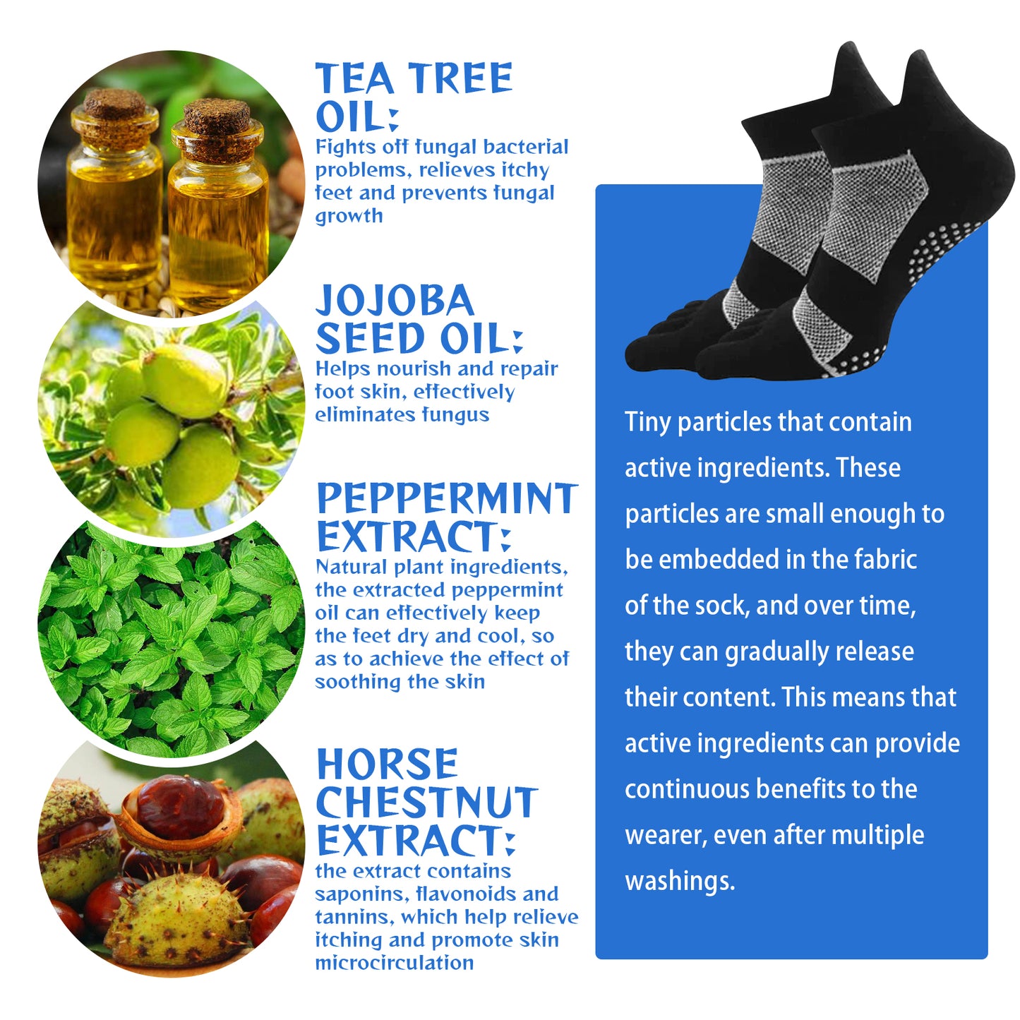 Antifungal Deodorant Socks, Comfortable Breathable Non-slip Anti-foot Sweat Deodorant Foot Care Thermal Socks Health Eprolo https://www.cyberehub.com