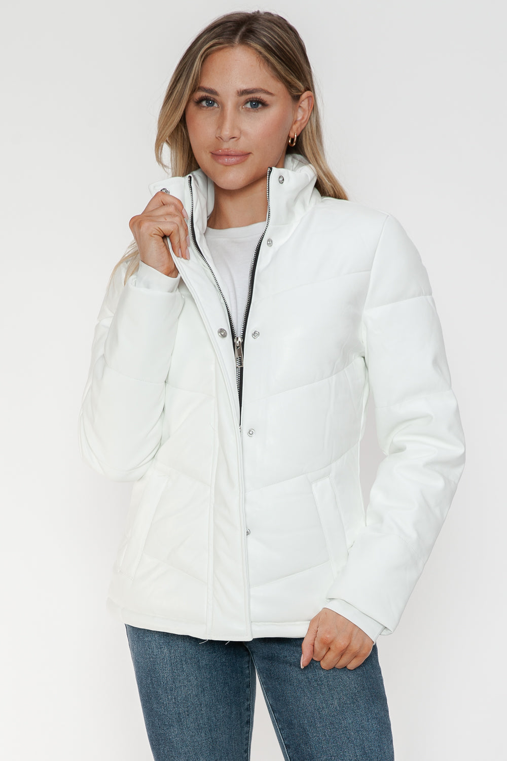 Snobbish Pocketed Zip Up Turtleneck Puffer Jacket Tops/Jackets/Sweaters Clothing Tops Ship from USA Snobbish TikTok Trendsi USPS Walmart Trendsi https://www.cyberehub.com