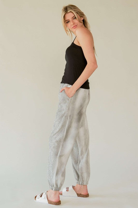 Davi & Dani Rhinestone Elastic Waist Joggers Apparel Apparel Davi & Dani Ship from USA TikTok Trendsi Trendsi https://www.cyberehub.com