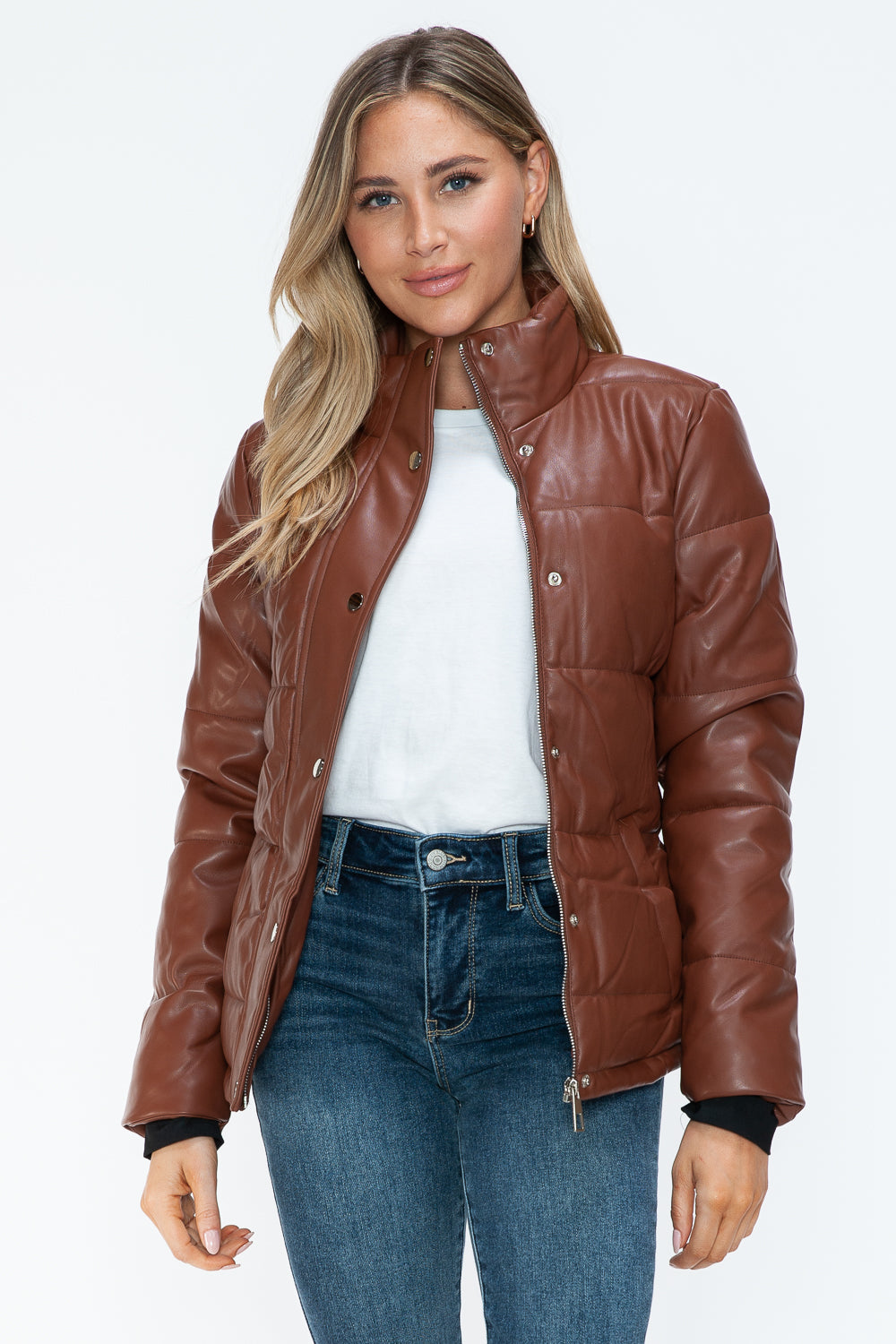YMI Pocketed Zip Up Turtleneck Puffer Jacket Apparel Featured Ship from USA Tiktok Trendsi USA USPS Walmart YMI outerwear Trendsi https://www.cyberehub.com