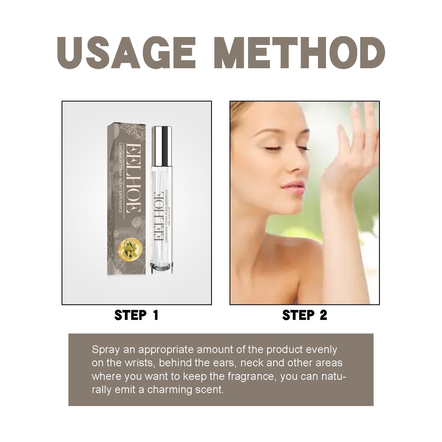 Cardamom Tonka Scent Experience Perfume, Natural Fragrance Light Elegant Lasting Fragrance Mild Portable Date Atmosphere Perfume Health Eprolo https://www.cyberehub.com