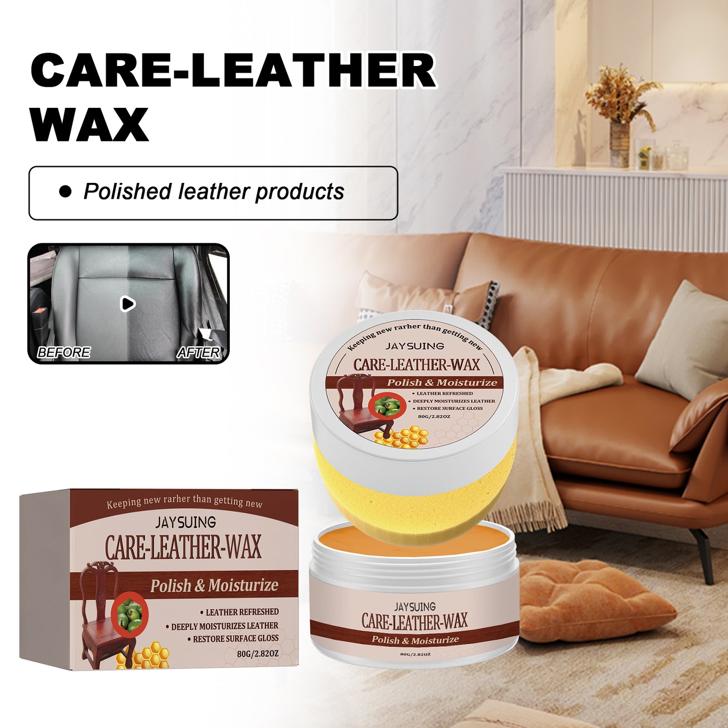 Leather Care Wax Car Seat Furniture Sofa Leather Shoes Care Refurbishment Maintenance Portable Care Health Eprolo https://www.cyberehub.com