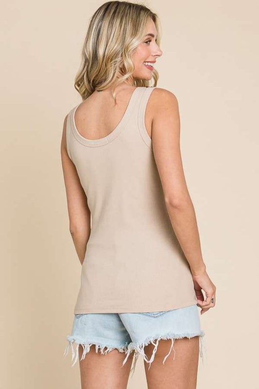 Culture Code Full Size Ribbed Scoop Neck Tank Apparel/Tops Culture Code Ship from USA TikTok Tops Trendsi USPS Walmart Walmart Apparel Trendsi https://www.cyberehub.com