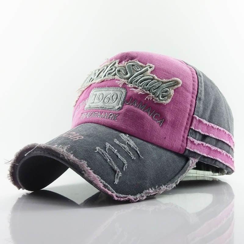 Old worn-out baseball cap 1969 letter hat Pink Apparel/Hat CJ Hat Ship From China CJ https://www.cyberehub.com