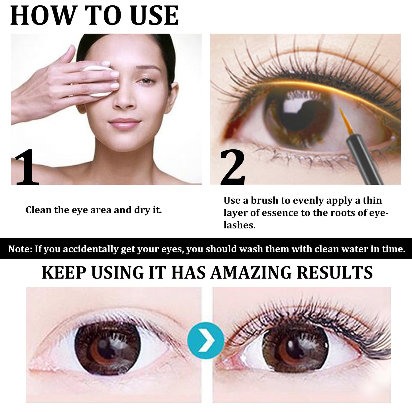 Eyelash Serum, Natural Beauty Curl Black Thick Slender Long Gentle Not Easily Stained Mascara Health Eprolo https://www.cyberehub.com