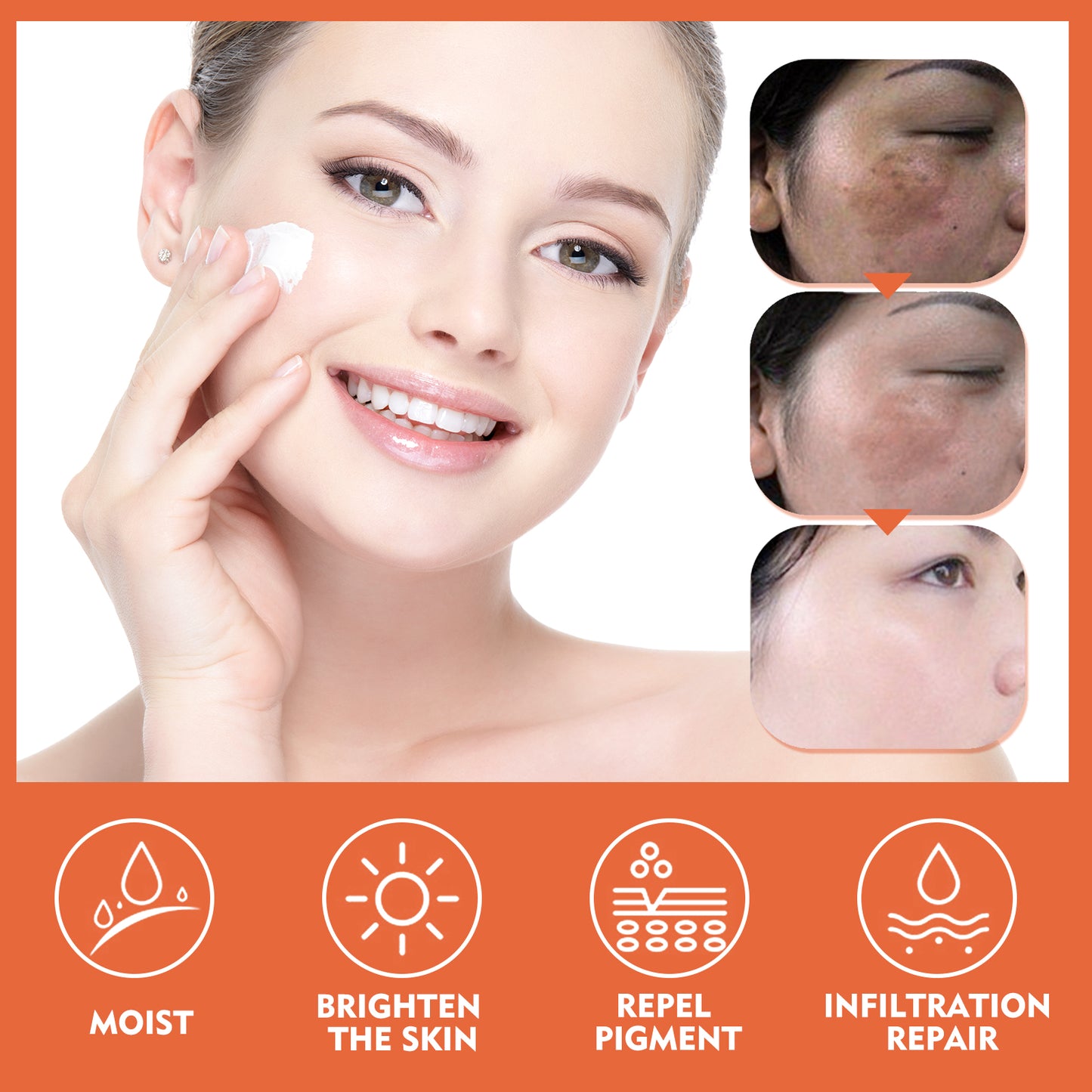 Whitening Bright Skin Cream, Lighten Face Spots Melanin Brightening Moisturizing Skin Beauty Cream Health Eprolo https://www.cyberehub.com