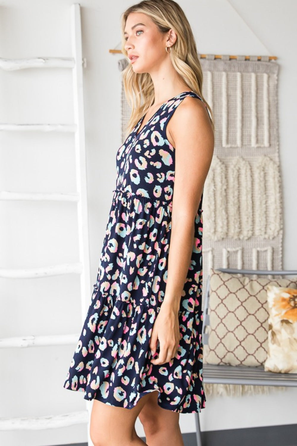 Heimish Full Size Leopard V-Neck Ruffled Tank Dress Apparel/Dress Dress Heimish Ship from USA TikTok Trendsi USPS Walmart Walmart Apparel Trendsi https://www.cyberehub.com