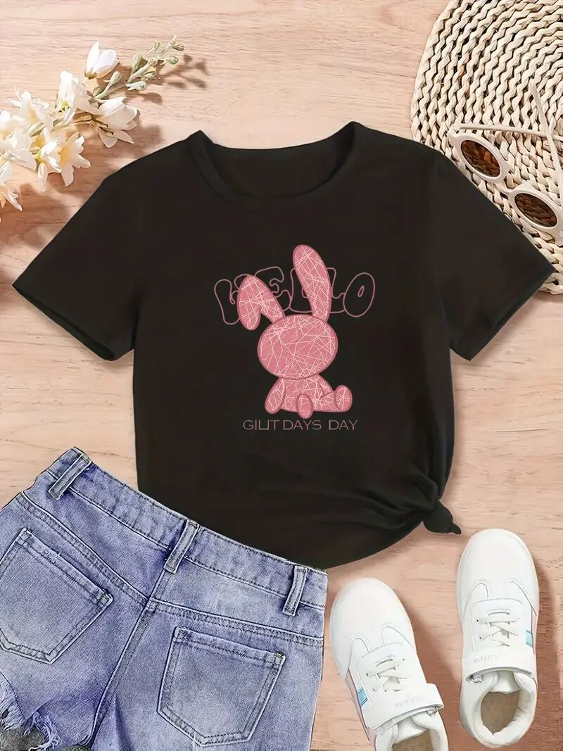 Women's Graphic T-Shirt - Black Printed Short Sleeved Top, S-2XL Black Apparel/Shirt/Graphic Cj Graphic Shirt SNULLO Yodel SNULLO https://www.cyberehub.com