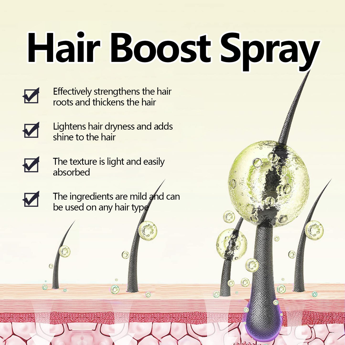 Hair Boost Spray, Strong Hair Solid Hair Moisturizing Scalp Hair Roots Beard Hair Care Spray Health Eprolo https://www.cyberehub.com