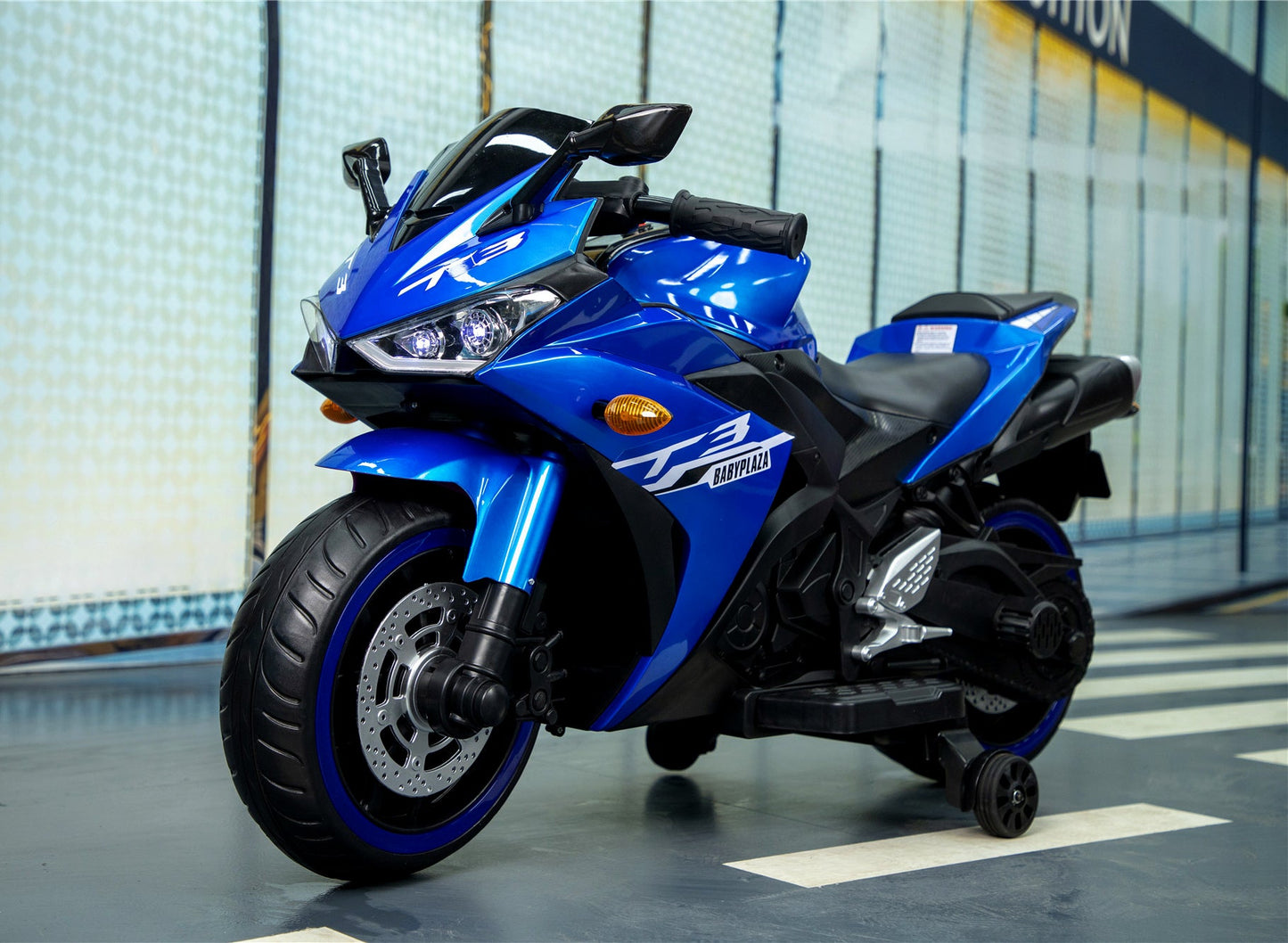 Kids Motorcycle, 12V Motorcycle for kids 3-6 years Boys and Girls 12v7ah Kids Motorcycle Ride On Toy with Training Wheels/manual throttle/ drive by hand /Lighting wheels Giga Kids Toys Giga https://www.cyberehub.com