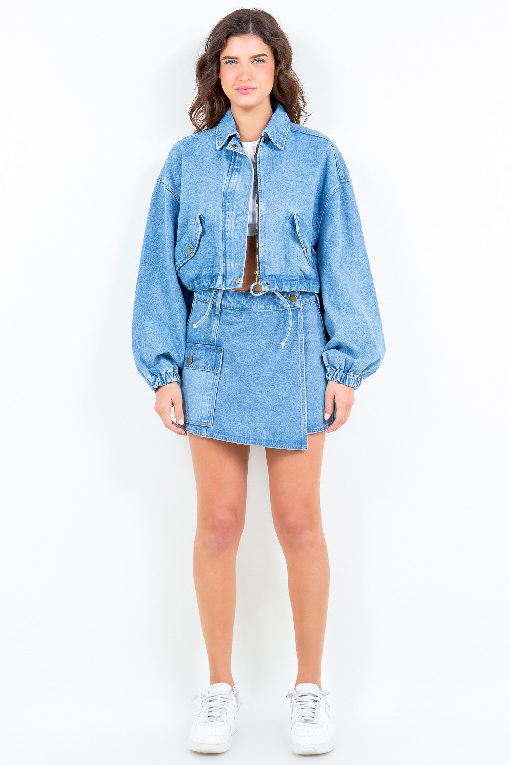 American Bazi Cargo Pocket Denim Skort Bottoms American Bazi Bottoms Clothing Pants Ship from USA Women Trendsi https://www.cyberehub.com