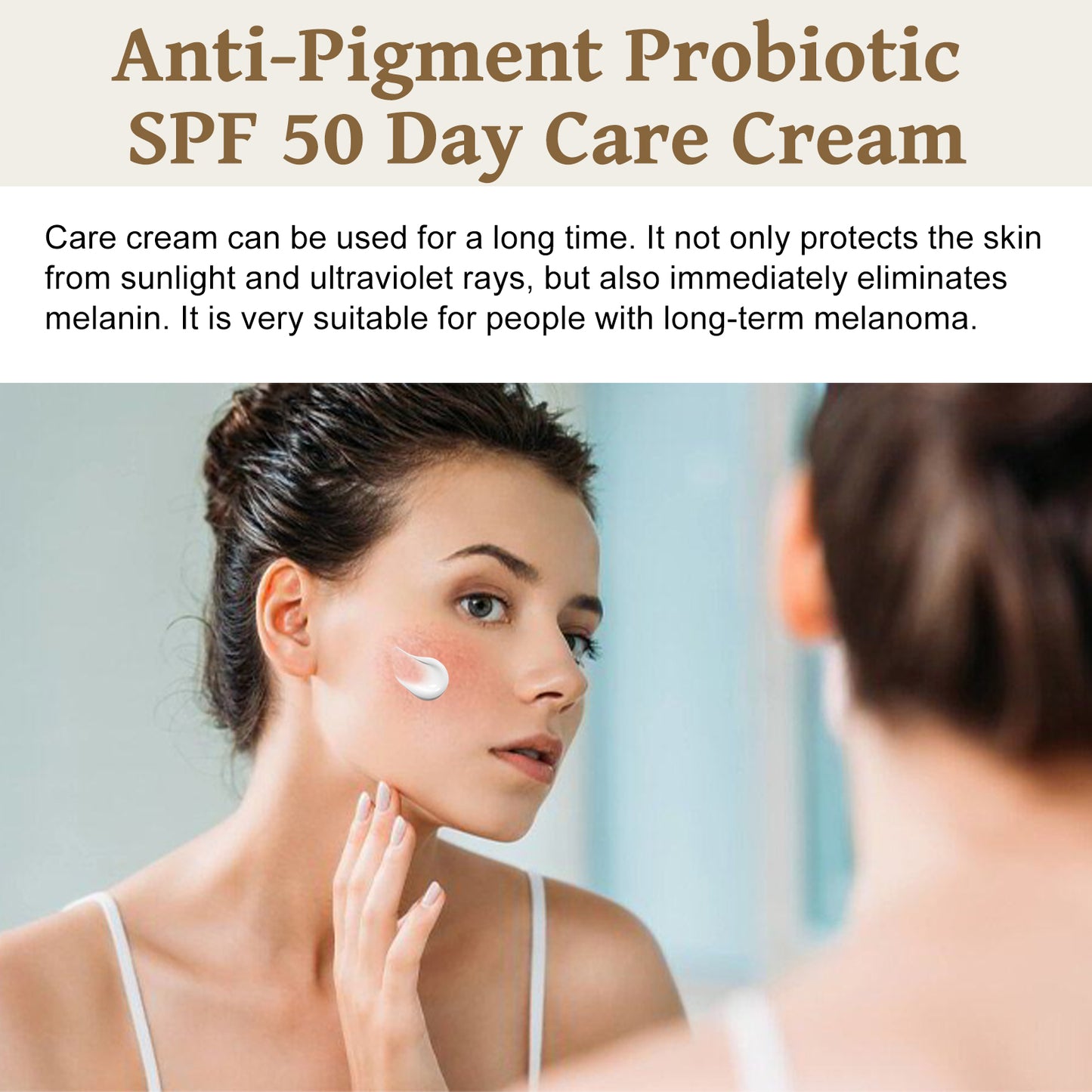 Anti-poignant Probiotic SPF 50 Day Care Cream, Brightening Skin Waterproof Anti-sweat Refreshing Isolation Protective Cream Health Eprolo https://www.cyberehub.com