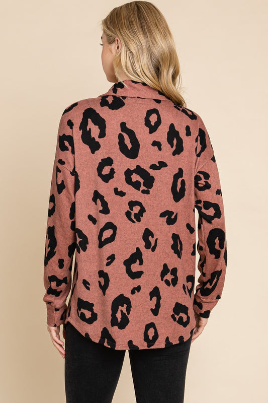 BOMBOM Animal Print Button Up Knit Shacket Apparel/Tops BOMBOM Ship from USA TikTok Tops Trendsi USPS Walmart Walmart Apparel Trendsi https://www.cyberehub.com