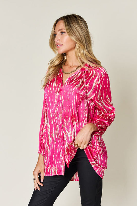Double Take Full Size Printed Button Up Long Sleeve Shirt Apparel/Tops Double Take Ship from USA TikTok Tops Trendsi USPS Walmart Walmart Apparel Trendsi https://www.cyberehub.com