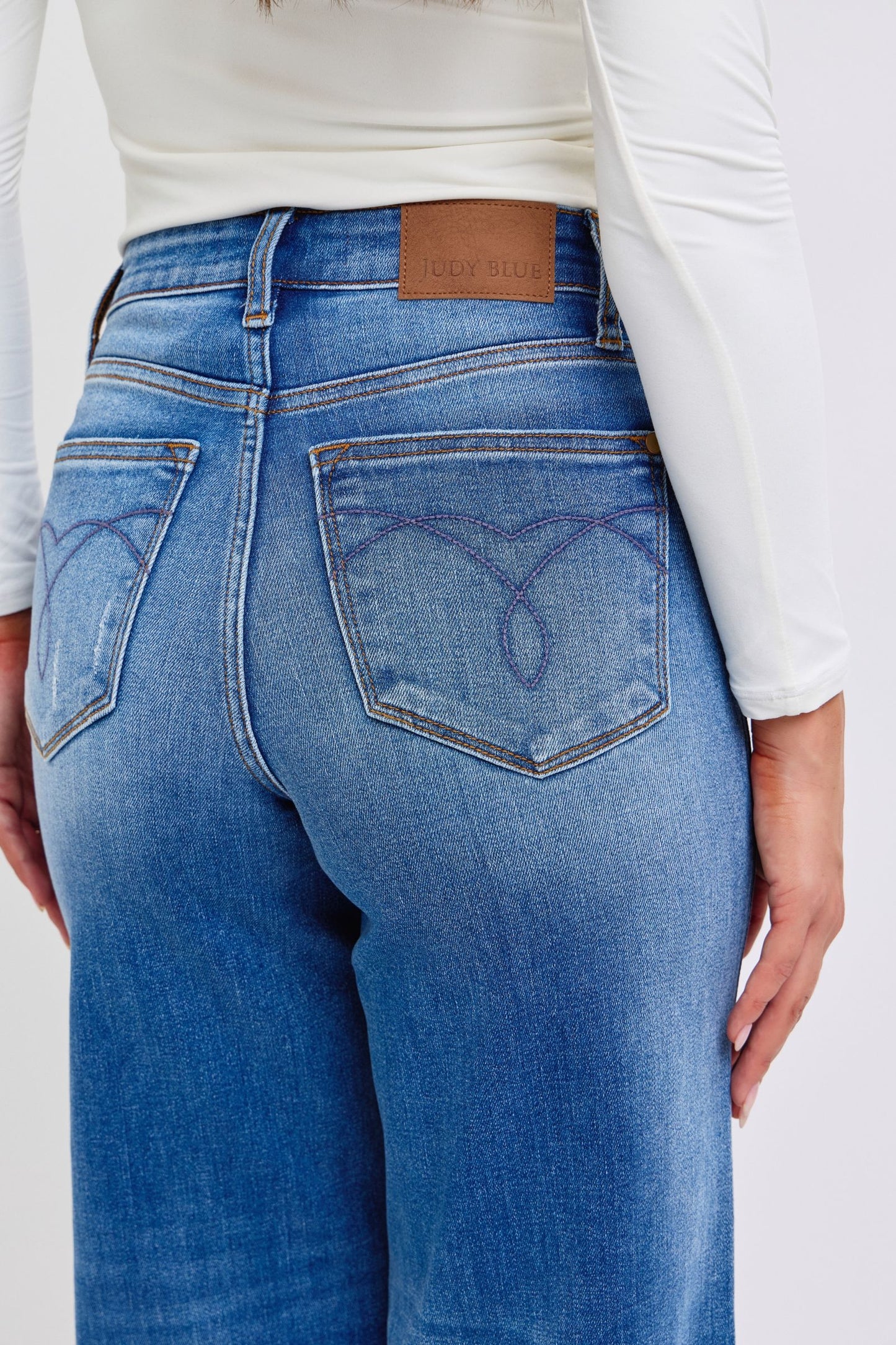 Judy Blue Full Size Distressed High Waist Wide Leg Jeans Apparel Apparel Judy Blue Ship from USA TikTok Trendsi Trendsi https://www.cyberehub.com