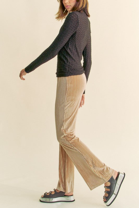 Davi & Dani Elastic Waist Knit Flare Pants Apparel Apparel Davi & Dani Ship from USA TikTok Trendsi Trendsi https://www.cyberehub.com