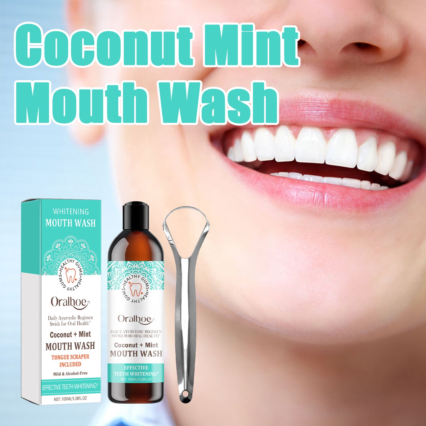 Coconut Mint Mouth Wash, Whitening Teeth Yellow Teeth Stains Tongue Coating Clean Fresh Breath Oral Care Health & Beauty Health Eprolo https://www.cyberehub.com
