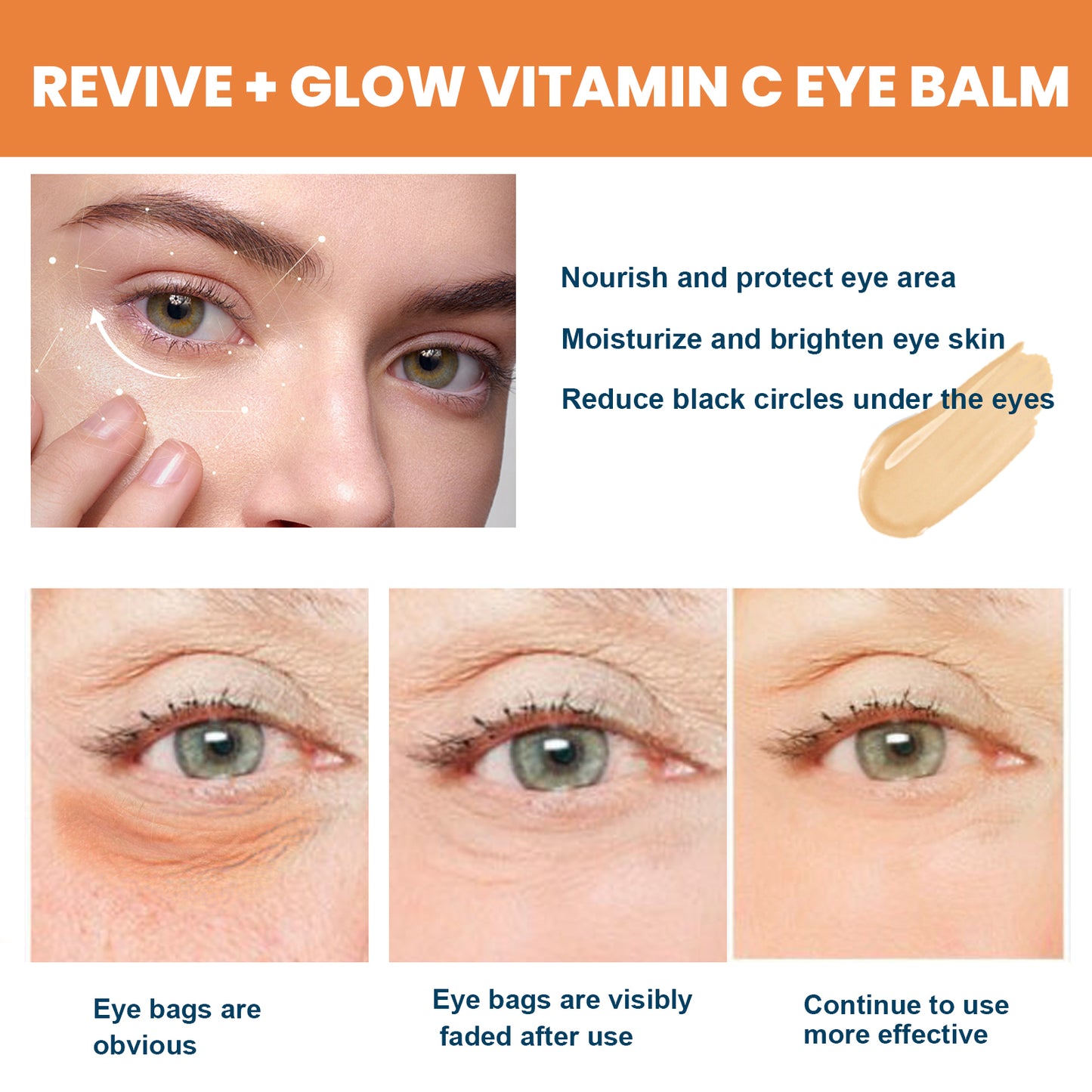 Revive + Glow Vitamin C Eye Balm, Dark Circles Repair Moisturizing Firming Eye Cream Stick Health Eprolo https://www.cyberehub.com