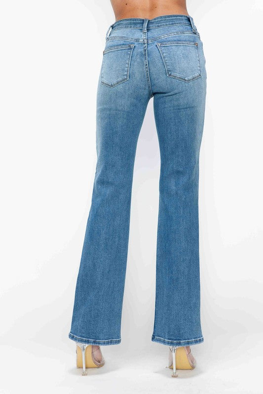 bytos Full Size Cat's Whiskers Mid Rise Bootcut Jeans Apparel Apparel bytos Ship from USA TikTok Trendsi Trendsi https://www.cyberehub.com