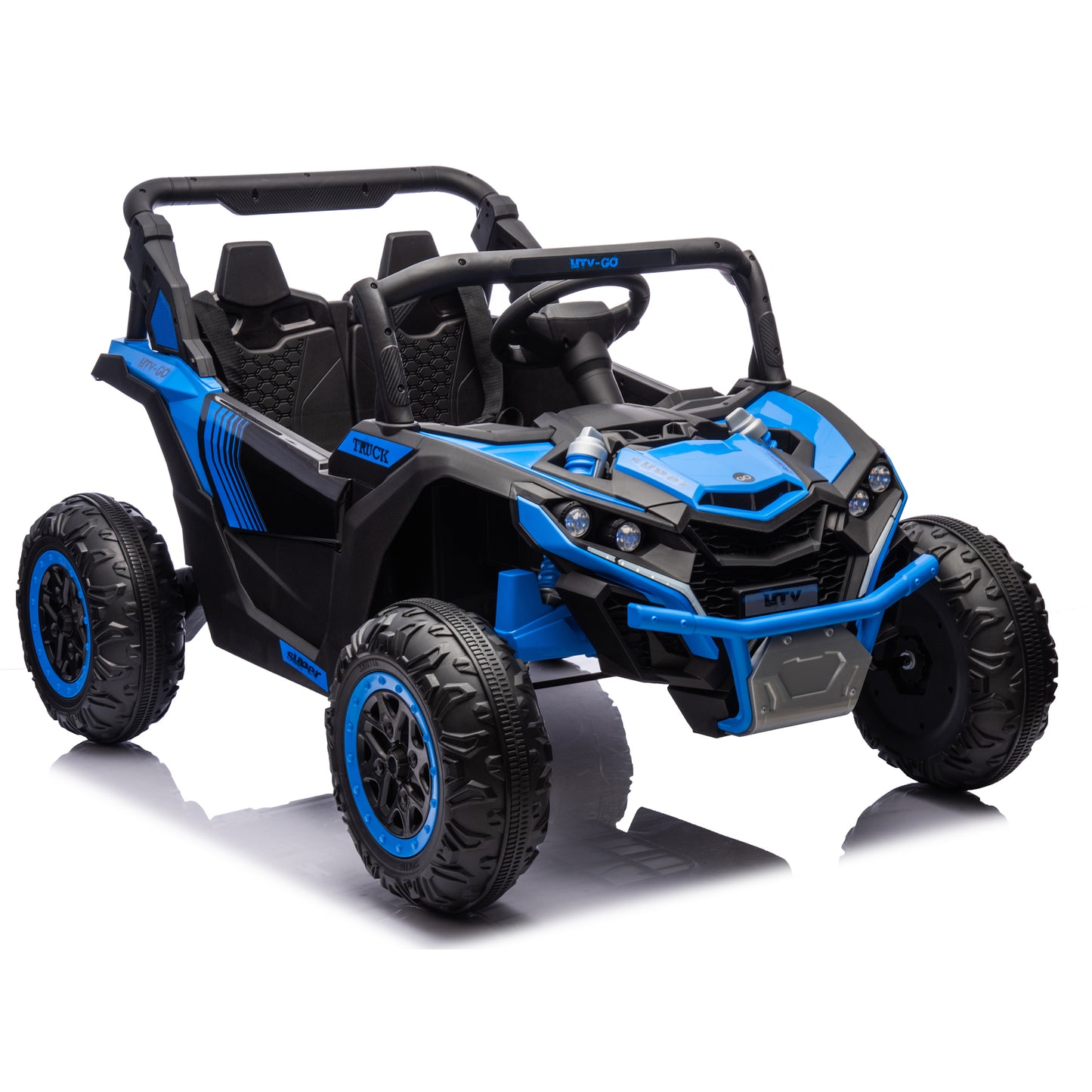 24V Two-Seater Kids Ride On UTV W/Parents Remote Control,Four-Wheel Suspension,Slow Start,Large wheel design,Anti-collision bar,Storage space,Music,USB,Bluetooth,Volume control,LED lights for Kids 3+. Giga Kids Out of stock Toys Giga https://www.cyberehub.com