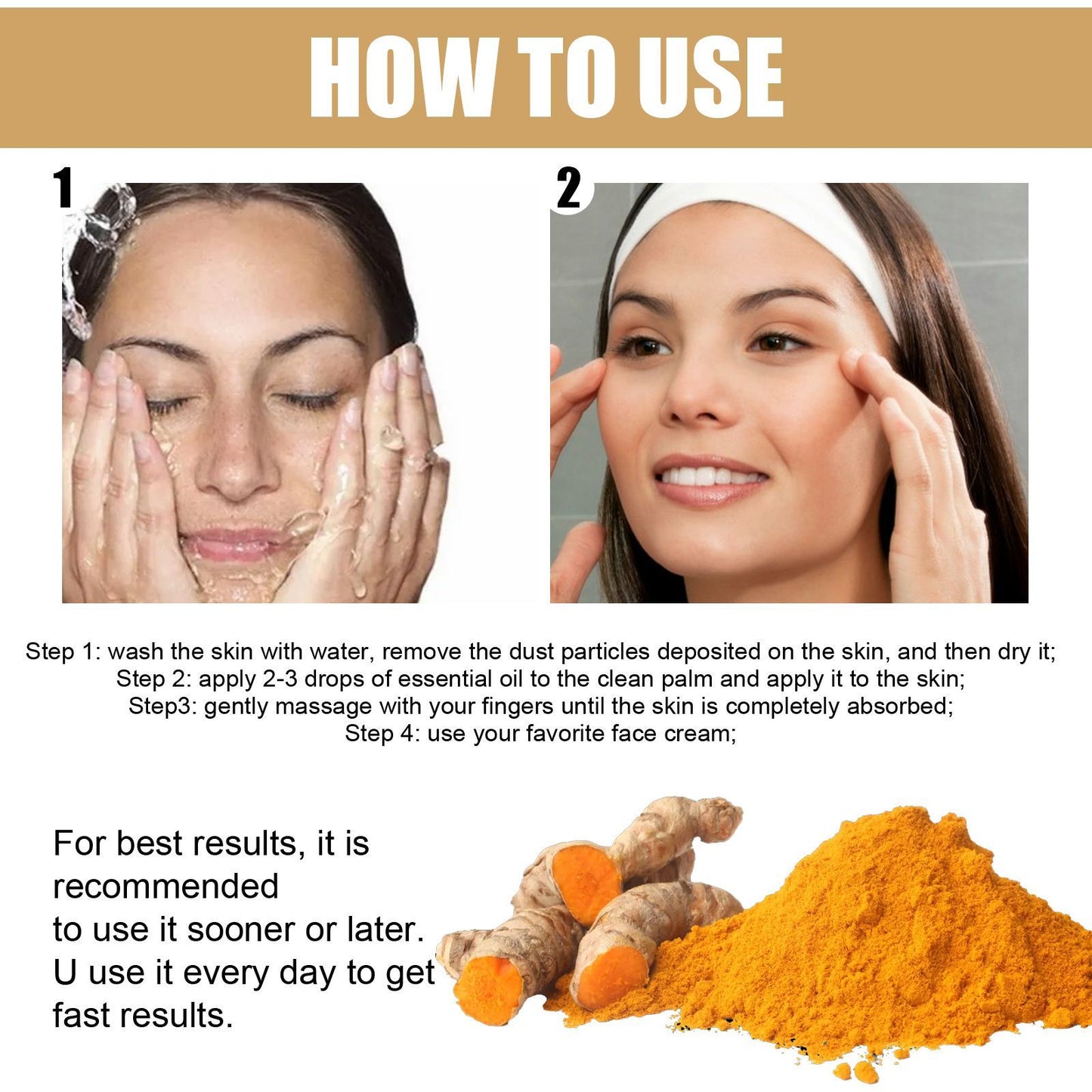 EELHOE Turmeric Dark Spot Correcting Serum Face Care Spot Moisturizing Nourishing Repairing Complexion Serum Health Beauty CJ USa USPS Muqe https://www.cyberehub.com