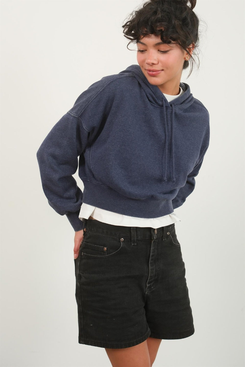 HYFVE Drop Shoulder Cropped Hoodie Tops/Jackets/Sweaters Clothing Tops HYFVE Ship from USA TikTok Trendsi USPS Walmart Trendsi https://www.cyberehub.com