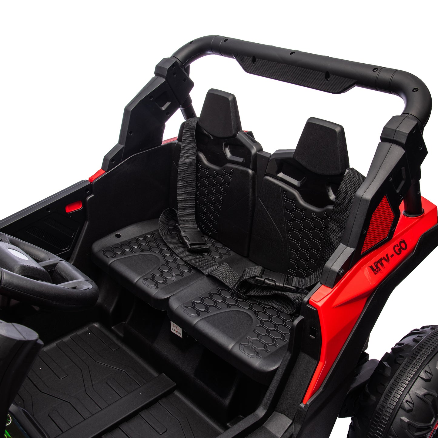 24V Two-Seater Kids Ride On UTV W/Parents Remote Control,Four-Wheel Suspension,Slow Start,Large wheel design,Anti-collision bar,Storage space,Music,USB,Bluetooth,Volume control,LED lights for Kids 3+. Giga Kids Toys Giga https://www.cyberehub.com