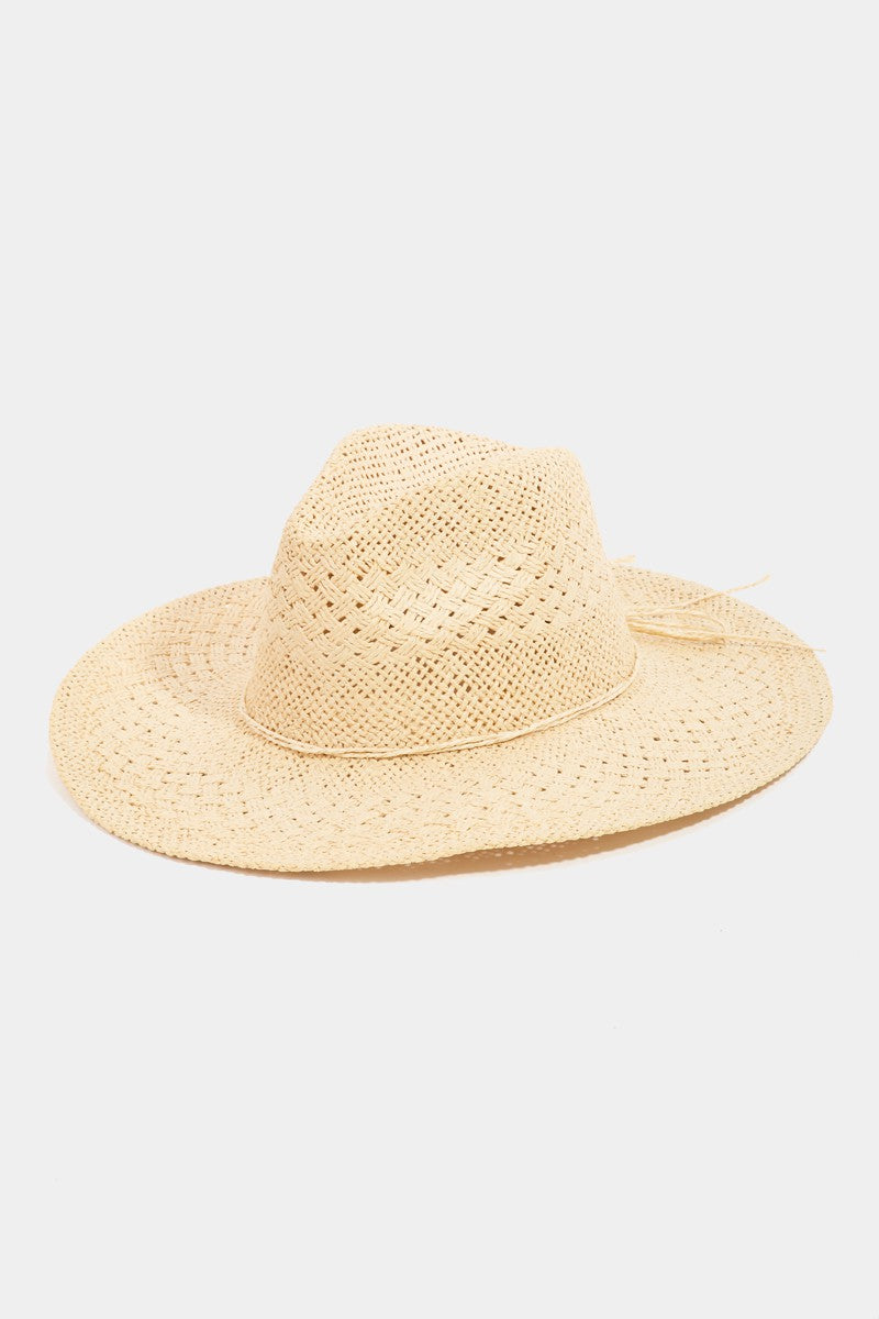 Fame Straw Braided Sun Hat IV One Size Fame Accessories Ship from USA TikTok USA Trendsi https://www.cyberehub.com