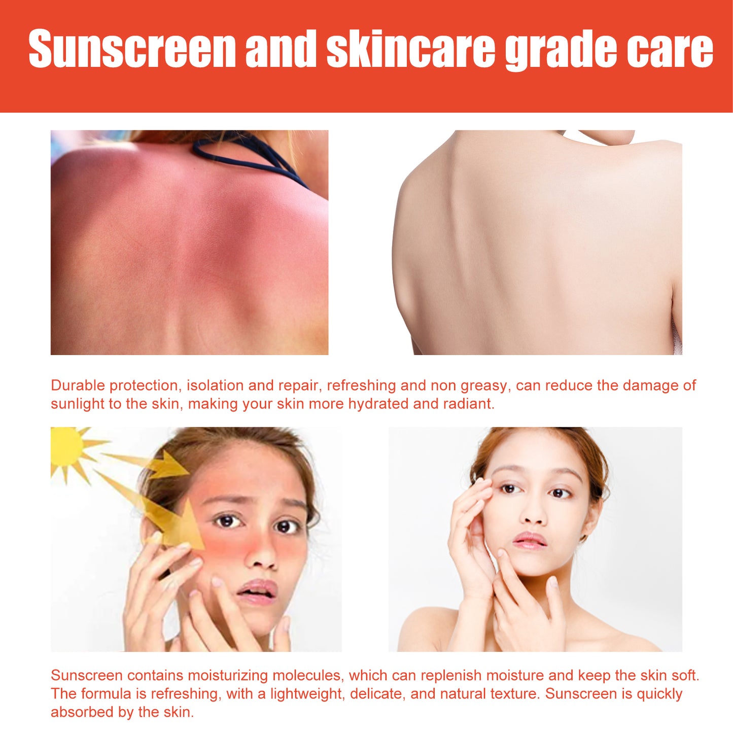 Protective Cream, Summer Outdoor UV Protection Refreshing Moisturizing Protective Cream Health Eprolo https://www.cyberehub.com