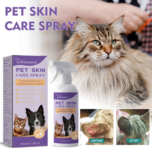 Yegbong Pet Skin Relief Spray, Relieves Dog And Cat Skin Itchiness Eliminates Mites Cleaning Care Spray Pet Supplies Pet Eprolo https://www.cyberehub.com